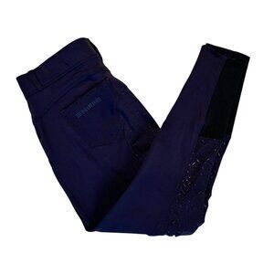 Romfh Women's Full Seat Full Silicon Grip Navy Blue Riding Breeches 32R